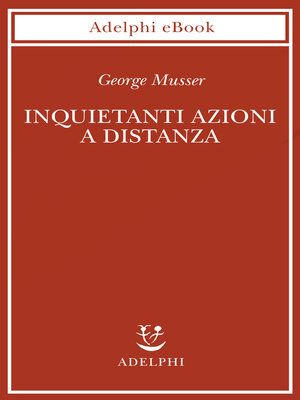 cover image of Inquietanti azioni a distanza